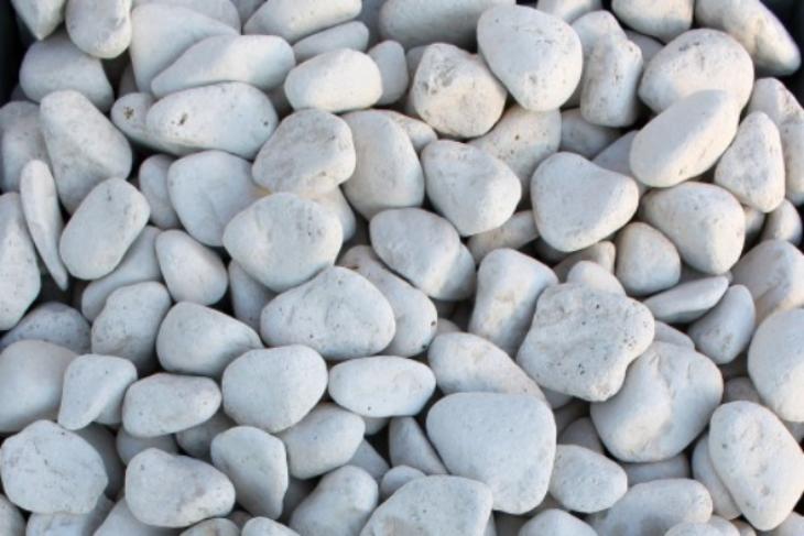 Белая галька галтовка (20-40 мм.)  купить в Волжском от производителя, без посредников