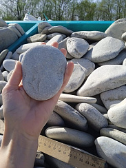 Галька черноморская фр. 100-150 мм.  купить в Волжском фото Камень Клуб