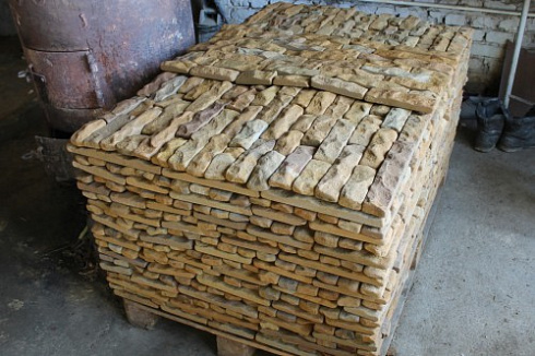 Kamenclub.ru: Песчаник (плитка) art PSG-5-02  купить в Волжском    2400 руб/кв.м   фото КАМЕНЬ КЛУБ