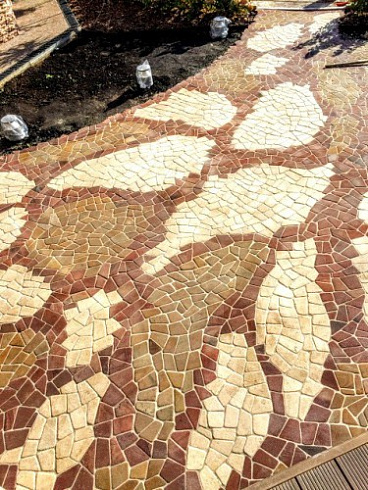 Kamenclub.ru: Песчаник брусчатка (Готика) art PSK-L-01  купить в Волжском    2600 руб/кв.м    фото КАМЕНЬ КЛУБ