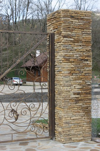 Kamenclub.ru: Песчаник (хворост) art PSG-5-06  купить в Волжском    1 900 руб/кв.м   фото КАМЕНЬ КЛУБ