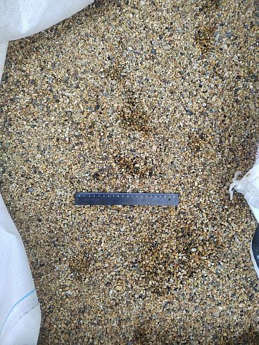 Галька речная окат (рыжая) фр.3-5 мм купить в Волжском 