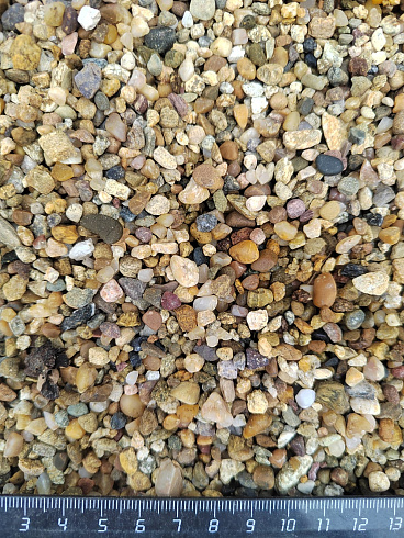 Галька речная окат (рыжая) фр.3-5 мм купить в Волжском 