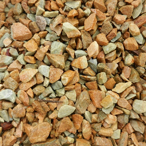 Kamenclub.ru: Щебень крошка желтый (ЗЛАТОЛИТ) фр. 10-20 мм.  купить в Волжском златолит бежевый, золотистый, желтый каменная декоративная крошка щебня златолита 10800 руб/т   фото КАМЕНЬ КЛУБ