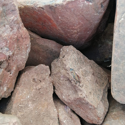 фото Яшма красная  (фр. 70-100 мм)  купить в Волжском в интернет-портале КАМЕНЬ КЛУБ
