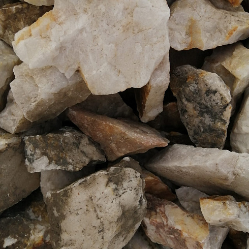 фото Кварц ( фр. 70-100 мм)  купить в Волжском в интернет-портале КАМЕНЬ КЛУБ