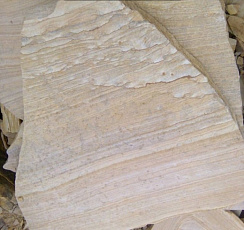 Kamenclub.ru: Песчаник пластушка желтый с рисунком (4-6 см)  купить в Волжском плитняк пластушка желтый с рисунком песчаник 9 000 руб/м3   фото КАМЕНЬ КЛУБ