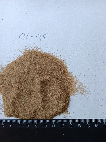 Кварцевый песок для площадок фр. 0,1-0,5 мм.  купить в Волжском фото Камень Клуб