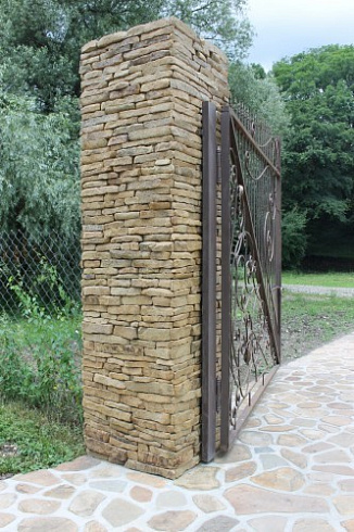 Kamenclub.ru: Песчаник (хворост) art PSG-5-06  купить в Волжском    1 900 руб/кв.м   фото КАМЕНЬ КЛУБ