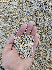 Галька крымская жемчужная фр. 3-5 мм.  купить в Волжском фото Камень Клуб