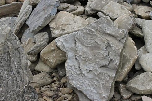 Kamenclub.ru: Песчаник декоративный ландшафтный (фр. 300-500 мм)  купить в Волжском песчаник желтый рыжий серый зеленый валун речной окатанный природный песчаника 4 500 руб/т   фото КАМЕНЬ КЛУБ